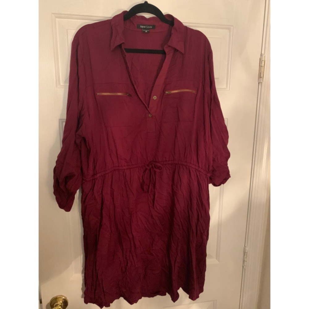 Burgundy dress